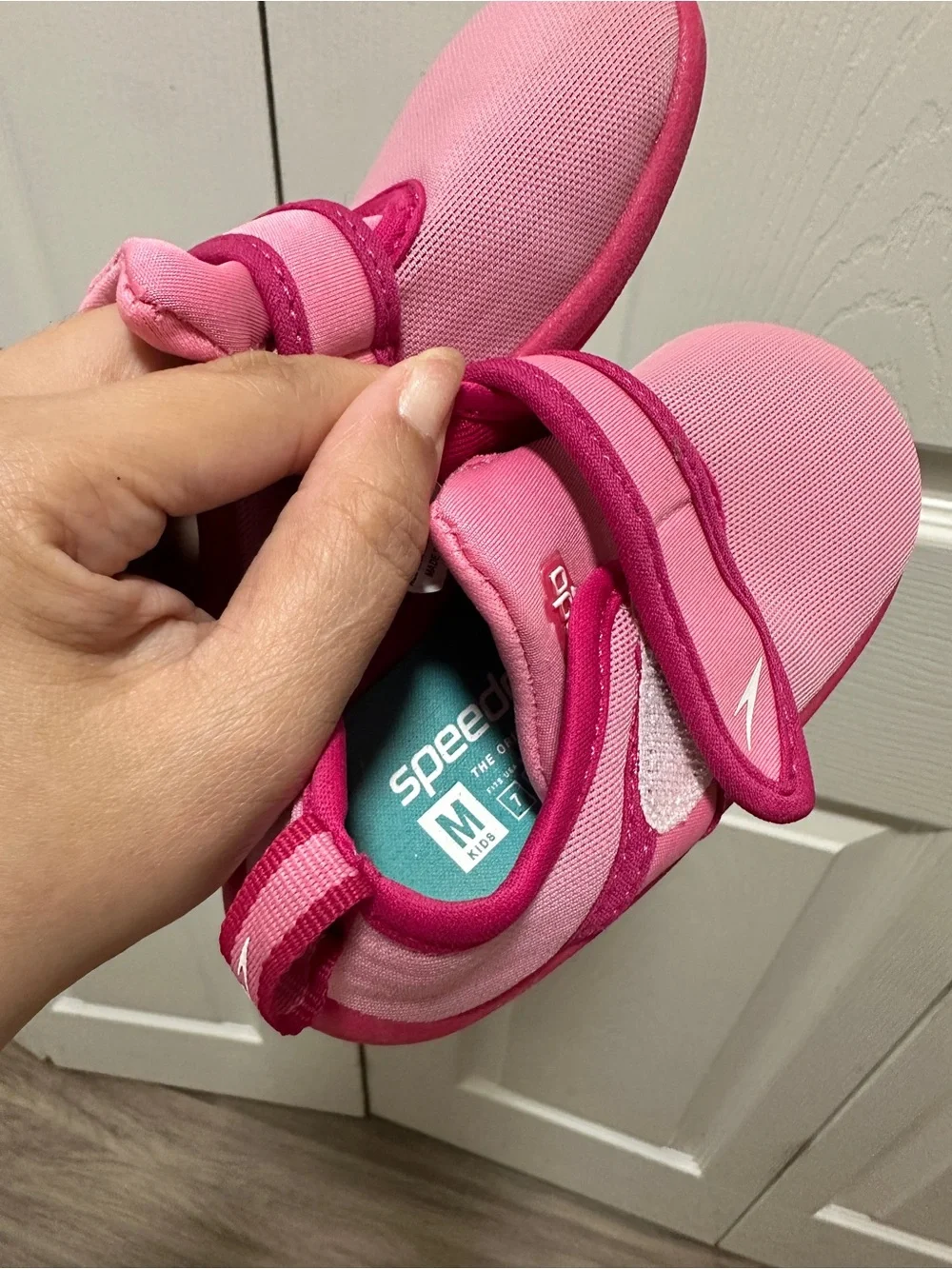 Speedo Kids Pink & Dark Pink Water Shoes with Velcro Strap